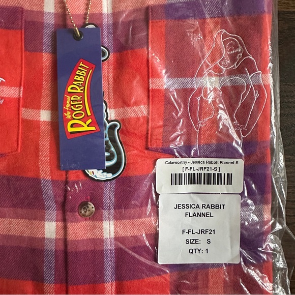 Cakeworthy Jessica Rabbit Flannel - Picture 7 of 8